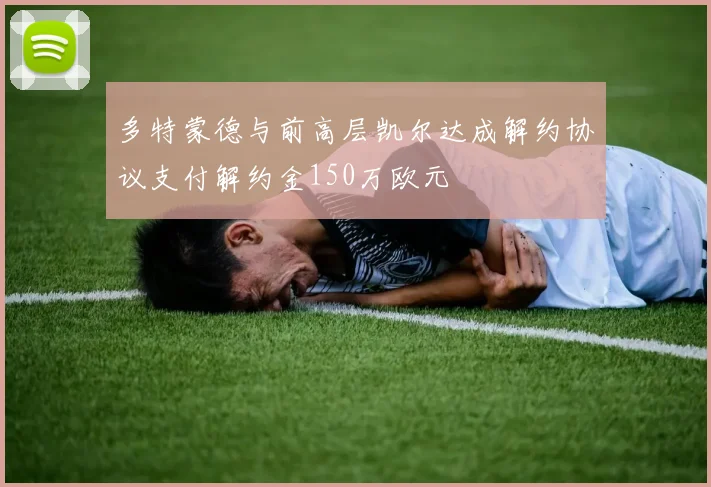 多特蒙德与前高层凯尔达成解约协议支付解约金150万欧元